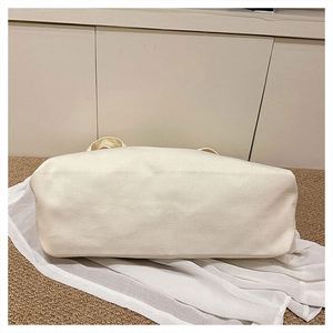 Wholesale Blank Travel Shopping <b>Bags</b> Custom Logo Two Handle <b>Large</b> Capacity Canvas Tote <b>Bag</b> - Product Image 4