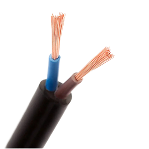 Câble d'alimentation flexible <span class=keywords><strong>RVV</strong></span> 300/500V, 2 conducteurs, 1,5 mm², en cuivre pur toronné, gaine PVC, indice <span class=keywords><strong>de</strong></span> protection IP65, pour applications automobiles, éclairage DIY, jardin - Product Image 1