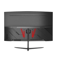 Monitor Curvo para Juegos de 23.8 Pulgadas, FHD, 75, 100, 165, 180, 200Hz, Panel VA, 1080P, Sin Parpadeo, Luz Azul Baja, Pantalla para PC de Escritorio