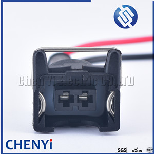 Conector automático de 2 pines Junior Power (mini temporizador), conector impermeable automático para inyector de combustible EFI con Bota de goma con cable - Product Image 5