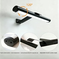 Lampe murale magnétique détachable à LED, barre lumineuse tactile rotative pour lecture, chambre, salon, galerie