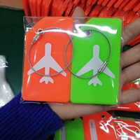 Étiquette de bagage en caoutchouc imperméable avec logo personnalisé et sangle métallique pour valise et bagages, compatible carte d'embarquement aérien