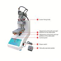 Imprimante sérigraphique semi-automatique à bras oblique pour étuis de téléphone, étiquettes et clés USB