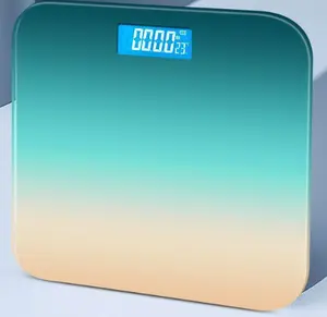 180kg LCD Display Human Body Scale Household Bathroom Weighing Scale With Temperature And Battery Factory Direct Sales