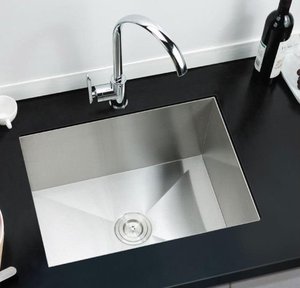 Lavamanos de cocina de diseño moderno personalizado, lavaplatos individual, <span class=keywords><strong>fregadero</strong></span> de acero inoxidable, artesanal, 6045 - Product Image 3