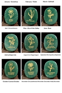 Accesorios <span class=keywords><strong>de</strong></span> joyería DIY con temática floral: <span class=keywords><strong>Piedra</strong></span> inspiradora <span class=keywords><strong>de</strong></span> aventurina verde natural <span class=keywords><strong>de</strong></span> diciembre, tallada ovalada rosa, para pulgar (Palm Power) - Product Image 6