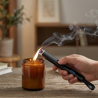 Briquet multifonction rechargeable YN, briquet à double arc USB, coupe-vent, pour l'extérieur