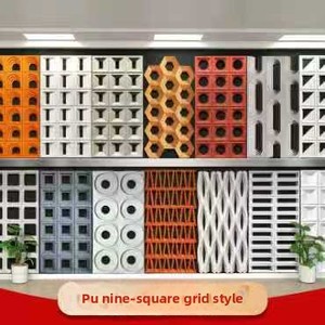 แผ่นผนังเชิงพาณิชย์ แผ่นกั้น PU ยอดนิยม แบบสองด้าน ผนังอิฐกลวงตกแต่งพื้นหลัง แบบหลายรู น้ำหนักเบา สวยงาม - Product Image 2