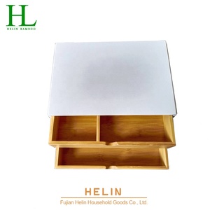 <span class=keywords><strong>Organisateur</strong></span> <span class=keywords><strong>de</strong></span> <span class=keywords><strong>bureau</strong></span> en bambou rectangulaire personnalisé, boîte à dossiers, finition laquée, multifonctionnel, grande capacité, origine Fujian, modèle H-0325 - Product Image 5