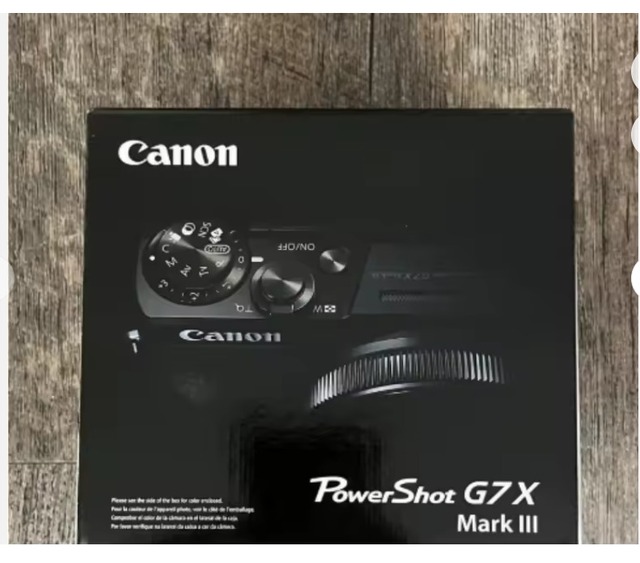 ORIGINAL NEW Power Shot G7 Mark III 20.1 Megapixel black digital camera