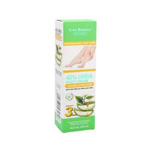 Crème pour les pieds <span class=keywords><strong>Kiss</strong></span> Beauty 42% d'urée + 2% d'acide salicylique avec huile d'arbre à thé et aloe vera, hydrate, crème de soin des pieds professionnelle, réparation - Product Image 5