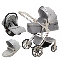 Poussette bébé pliable de luxe en forme de coquille d'œuf, vente chaude 2021, poussettes 3 en 1