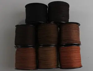 Cordon de dentelle en Faux cuir, cordon coloré en daim pour la fabrication de faire soi-même