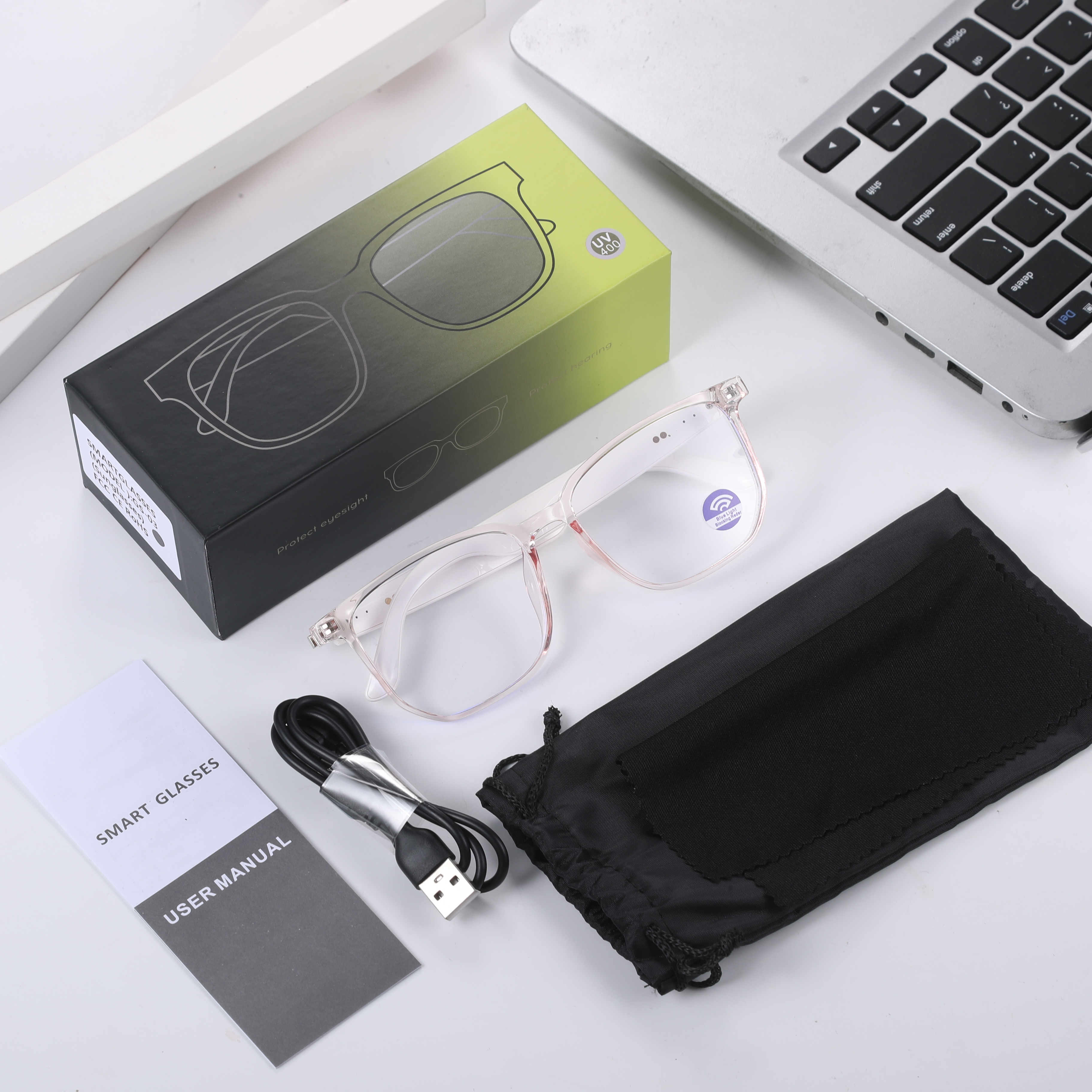 2026 GS03 Remote Control Photography Smart Glasses BT Call Stereo Sound Music Polarized Lens Sport Sunglasses for Men Women