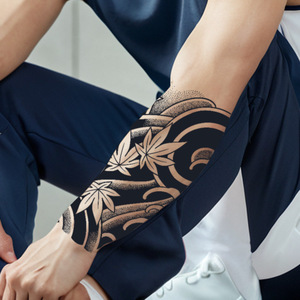 Autocollant de <span class=keywords><strong>tatouage</strong></span> temporaire style chinois traditionnel à base de plantes, imprimé par transfert d'eau, imperméable, longue durée, pour homme, personnalisé pour le bras - Product Image 1