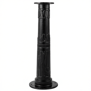 Soporte para bomba de agua manual de hierro fundido, color negro, 1/41/2 pulgadas de diámetro interior, fácil instalación para uso en jardín y exteriores - Product Image 1