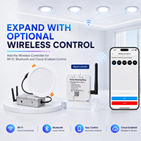 Lampu Panel Gouly Morden Desain Modern 15W, Lampu Downlight LED, Lampu Plafon untuk Pencahayaan Interior Rumah dengan Kontrol Wifi Cloud