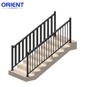Garde-corps de luxe pour jardin, rampes en aluminium pour extérieur, garde-corps en aluminium à piquets pour escalier, design de garde-corps pour balcon de maison - Product Image 6