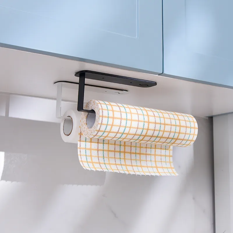 OEM/ ODM Kitchen Paper Towel Rack Hanging Tissue Holder Under Cabinet Paper Roll Holder