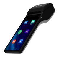 Terminal POS Portátil con Impresora de 58 mm y Escáner de Código de Barras 2D, POS Móvil Android con GMS