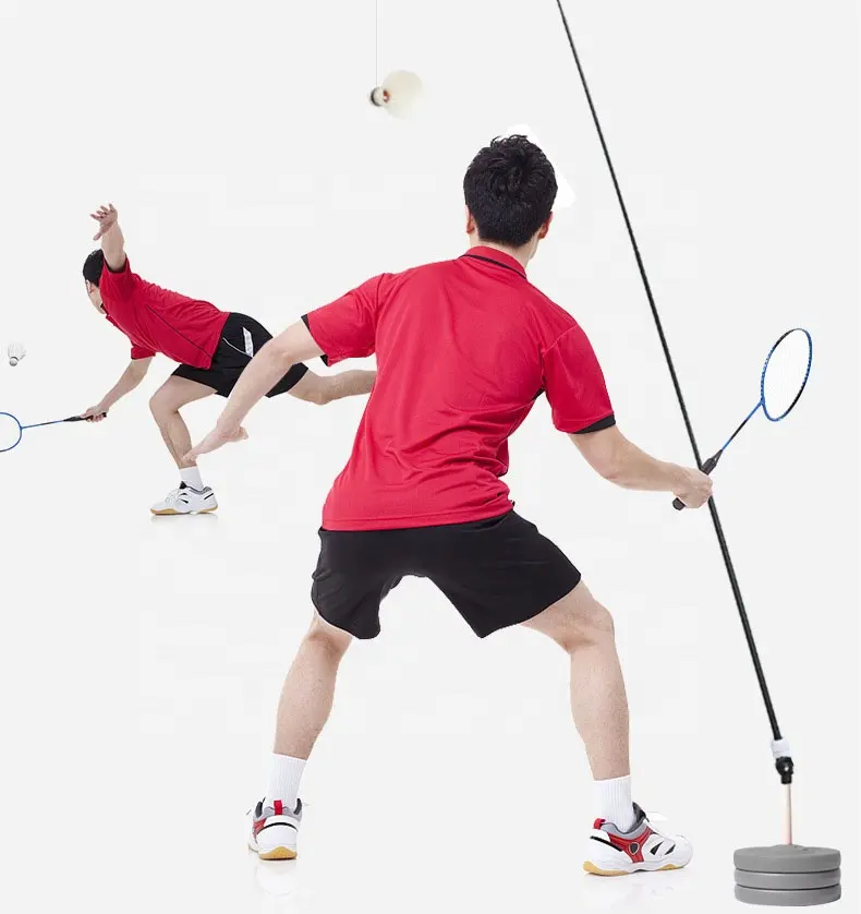 MSKJ Badminton Trainer Rebound Exercise Training Auxiliary Equipment Portable Badminton Trainer 