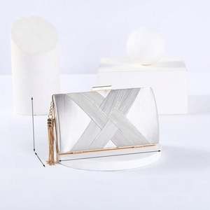 Saten Fiyonk Şeklinde Elmas Kristal Çanta Zinciri Omuz Çantası Kadınlar İçin Süslü Çanta Parti Balo El Çantası Abiye Çanta - Product Image 2