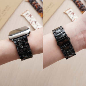 CM 3 Link Femme Bracelet de montre en résine Polymère Bracelet de montre en plastique pour <span class=keywords><strong>Apple</strong></span> <span class=keywords><strong>Watch</strong></span> Series 6 5 4 3 <span class=keywords><strong>2</strong></span> 1 <span class=keywords><strong>SE</strong></span> 38/42/44 - Product Image 6