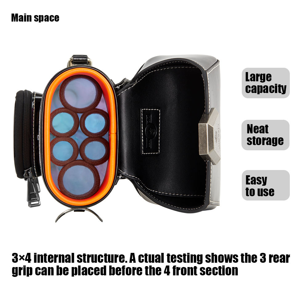 Portable Nylon Pool Wand Bag Lightweight Portable Snooker Sticks Storage Bag For 1/2 3/4 Snooker Billiard Stick Rod (3/4