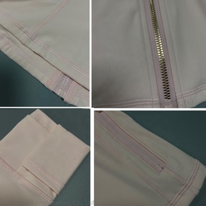 Nueva Chaqueta de Yoga Lulu de Doble Cara, Transpirable, para <span class=keywords><strong>Mujer</strong></span>, Corte Ajustado, Manga Larga, con Cuello Alto, para Deportes y Fitness - Product Image 4