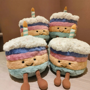 Peluche pour bébé British Jelly Cat Same Jelly <span class=keywords><strong>Rainbow</strong></span> Cake, rembourrée en coton PP, disponible en grandes et petites tailles - Product Image 5