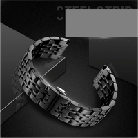Bracelets de montre intelligents en acier inoxydable 316L avec placage PVD personnalisé en gros pour montres de plongée 12/14/16/18/20/22mm