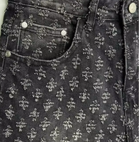 Pantalon décontracté de sport d'été de marque tendance pour hommes Nouveau short en jean de style américain Taille moyenne Bouton mince respirant Grande taille