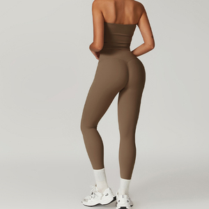 <span class=keywords><strong>Ropa</strong></span> deportiva con logotipo personalizado para <span class=keywords><strong>mujer</strong></span>, traje para gimnasio, entrenamiento físico, <span class=keywords><strong>ropa</strong></span> deportiva de alta elasticidad, conjunto de <span class=keywords><strong>ropa</strong></span> deportiva para Yoga - Product Image 4
