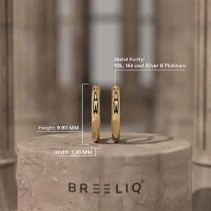 Aros de Oro Blanco Sólido de 14K para Mujer, Clásicos, Acabado Pulido, Tono Plateado, Aros Redondos Pequeños, Joyería Minimalista para Uso Diario, Regalo - Product Image 3