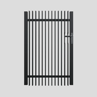 Australie Type Sans Rouille Blanc 900mm 1200mm 1500mm Haute Aluminium 3D Vertical Lame Clôture Panneau Battern Clôture 2.2m De Large