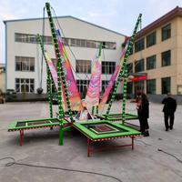 Parc d'attractions pour adultes et enfants, jeu de sport gonflable portable, saut à l'élastique 4 en 1 à vendre