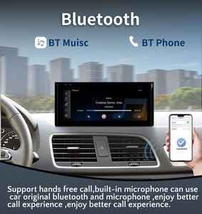 مشغل دي في دي للسيارة بنظام لينكس مقاس 10.25 بوصة مع كاربلاي وأندرويد أوتو، راديو وسائط متعددة للسيارة مع شاشة لمس IPS لسيارات أودي Q3 - Product Image 6