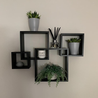 Présentoir étagères murales décoratives en bois pour salle de bain, bureau à domicile, salon