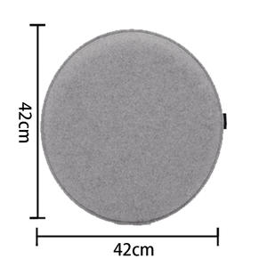 Bantalan kursi kantor kustom kain wol bulat, bantal kursi untuk rumah kantor - Product Image 2