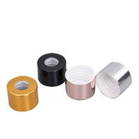 Vente en gros, vis en aluminium de 18mm, 22mm, 24mm, 28mm, bouchons de diffuseur de roseaux dorés en argent noir avec joint PE