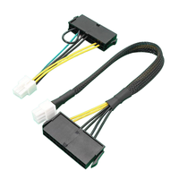 Kabel ATX 6pin ke 24pin untuk Motherboard Acer PSU Kabel Catu Daya Mainboard 6Pin Jalur Konversi 24P 6P