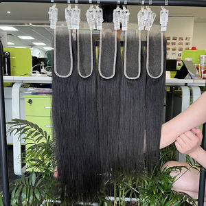 Cierre Frontal de Encaje al por Mayor, Cabello Humano Virgen Liso con Cutícula Alineada, Cierre Frontal de Encaje Transparente HD Suizo 2x6 - Product Image 3