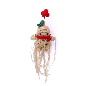 Serie Bestseller: Nuevos Colgantes de Muñecas de Ginseng Hechos a Mano y Mini Adornos de Ginseng Tejidos a Mano - Product Image 1