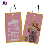 Étiquettes suspendues de luxe pour mèches de cheveux, étiquettes en papier pour perruques, étiquettes de prix en papier avec ficelle