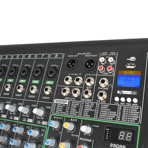 Professional Audio Mixer <strong>DJ</strong> Console with Wired Communication Metal Handheld Microphone Audio <strong>Interface</strong> <strong>Controller</strong> - Product Image 5