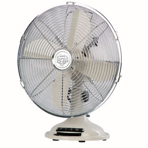 Ventilatore da tavolo vintage 30 cm con griglia in metallo, design classico, raffreddamento da scrivania - Product Image 1
