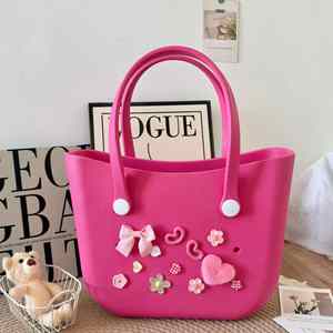 Fashionable Colorful EVA Tote <b>Bags</b> Large Capacity Travel Beach <b>Bag</b> Girls Waterproof Handbag - Product Image 4