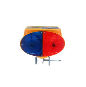 A doppio lato a energia solare barricata a LED leggera traffico stradale intelligente conica avviso luce lampeggiante 1000M notte - Product Image 3