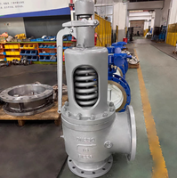 Vanne de sécurité à ressort à bride en acier inoxydable 304 résistante aux hautes températures, contrôle de pression de gaz, prix usine