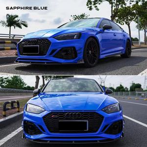 Vinilo Autoadhesivo Ultra Brillante Color Azul Miami para Envolver Automóviles, Rollo de Película Azul Oscuro - Product Image 5